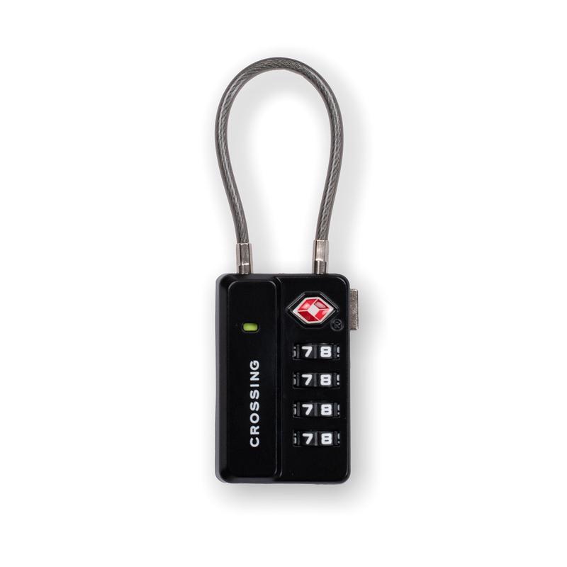 Crossing TSA 4-Dial Travel Lock With Indicator – Black