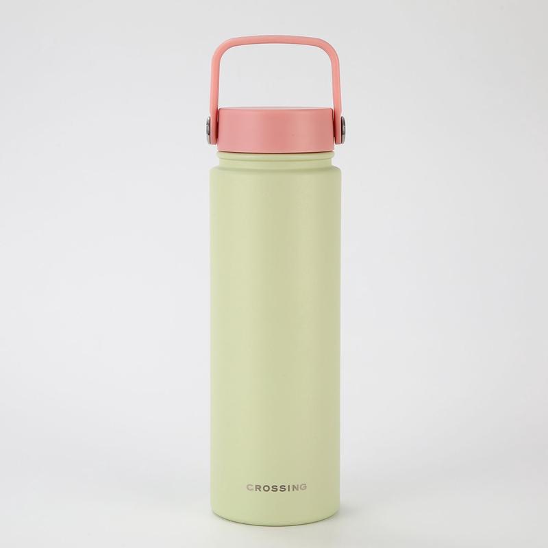 Crossing Urban Ceramic S/S Insulated Flat Cap Bottle With Handle 720ml – Pistachio Dusty Rose (Mix)