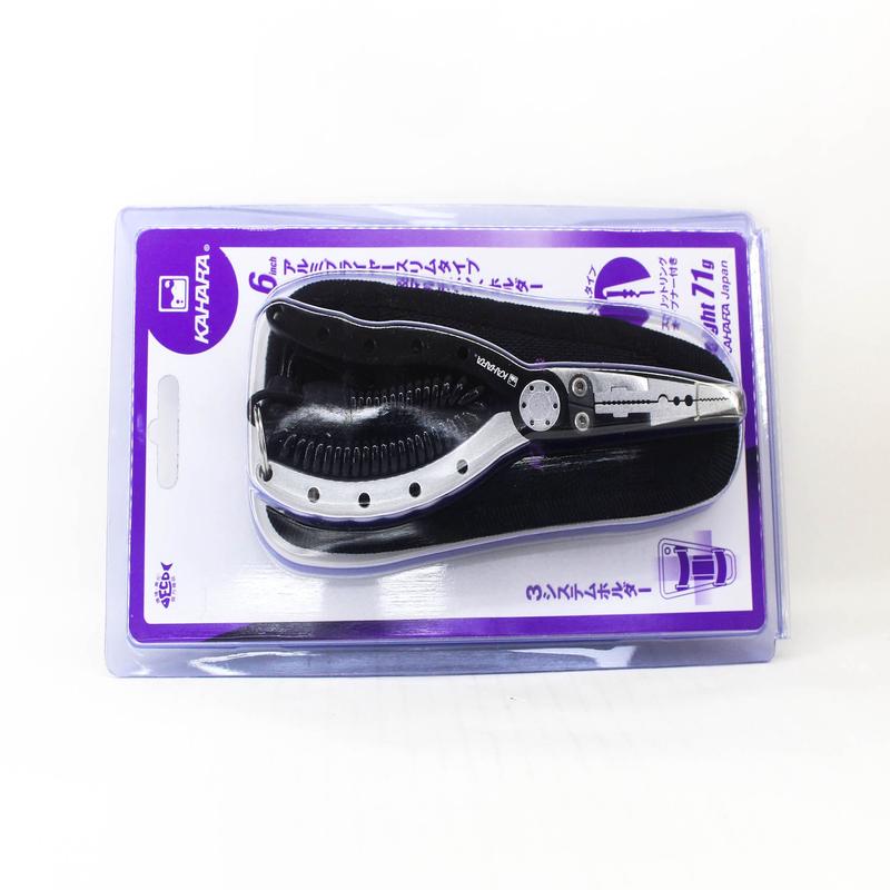 Kahara Pliers Aluminium Slim Type 71 grams 6.5 Inch Black Silver (3769)