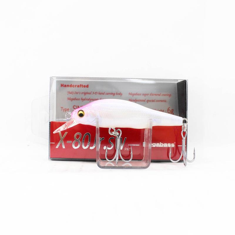 Megabass X-80 JR SW Slow Sinking Lure Shell Skin Pink (1751)