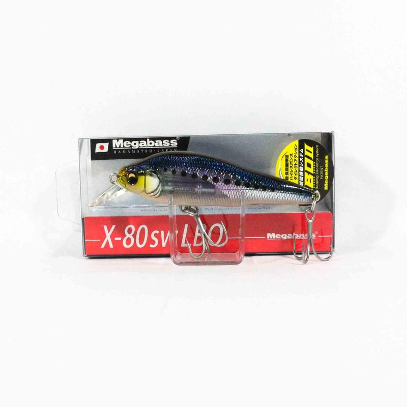 Megabass X-80 SW LBO Sinking Lure GG Iwashi (9741)