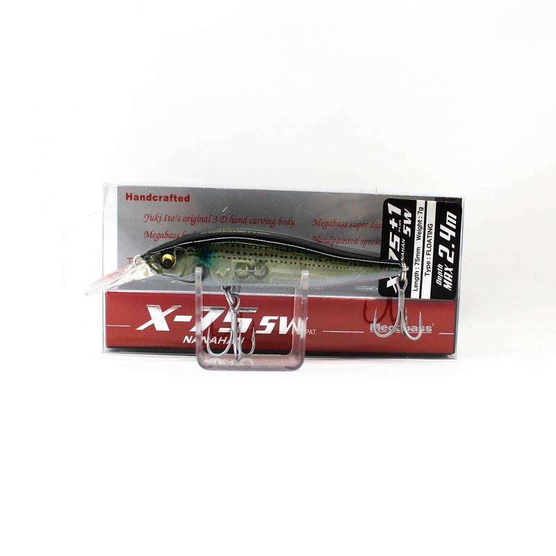 Megabass X-Nanahan +1 SW 75 mm 1/4 oz Floating Lure GP Hakubora (3609)