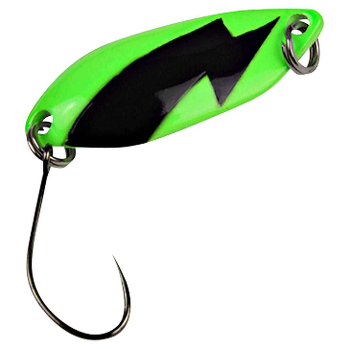 Trout Spoon Spark (2,5 g, Green/Black UV)