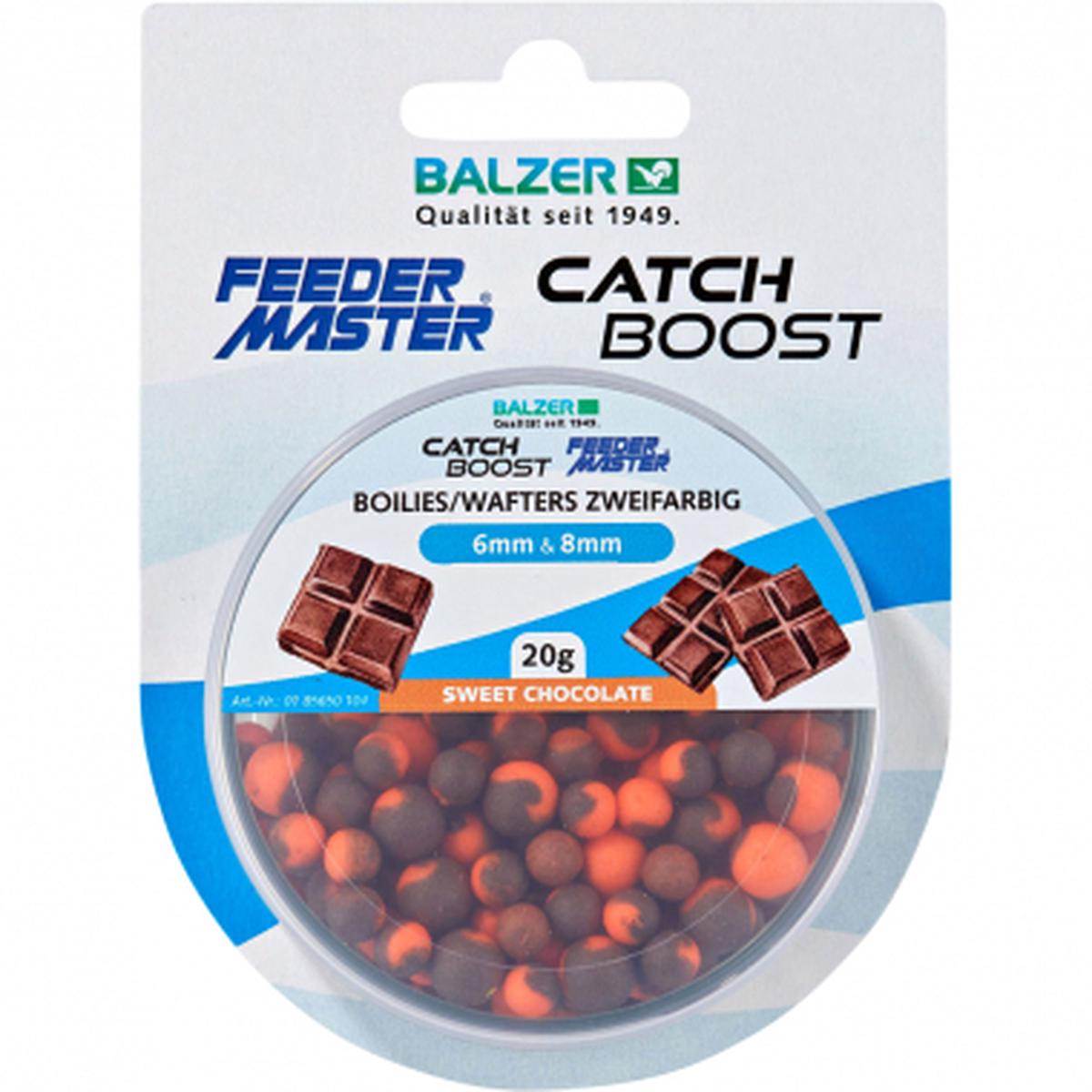 Two-colour boilies (chocolate)
