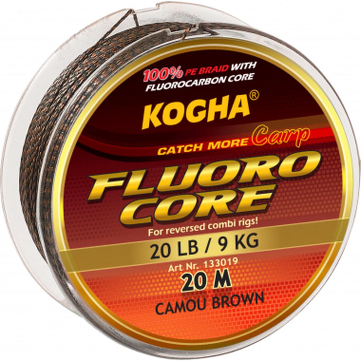 Fishing line Carp Fluoro Core (camou brown)