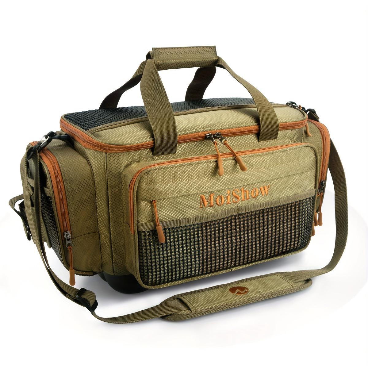 Large Capacity Fishing Tackle Bag with Shoulder Strap