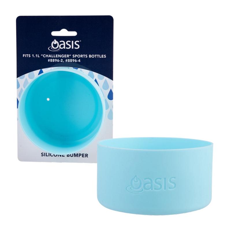Oasis Silicone Bumper For Sports Bottle 1.1L – Island Blue