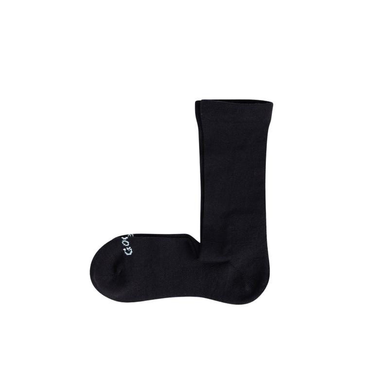 Paire Merino Wool-Blend Loose Top Calf Sock (Black) – M