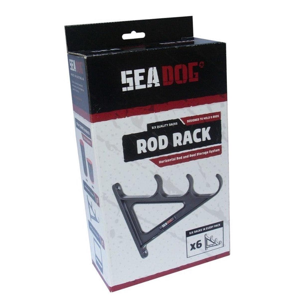 SEA DOG HORIZONTAL ROD RACK 6PK
