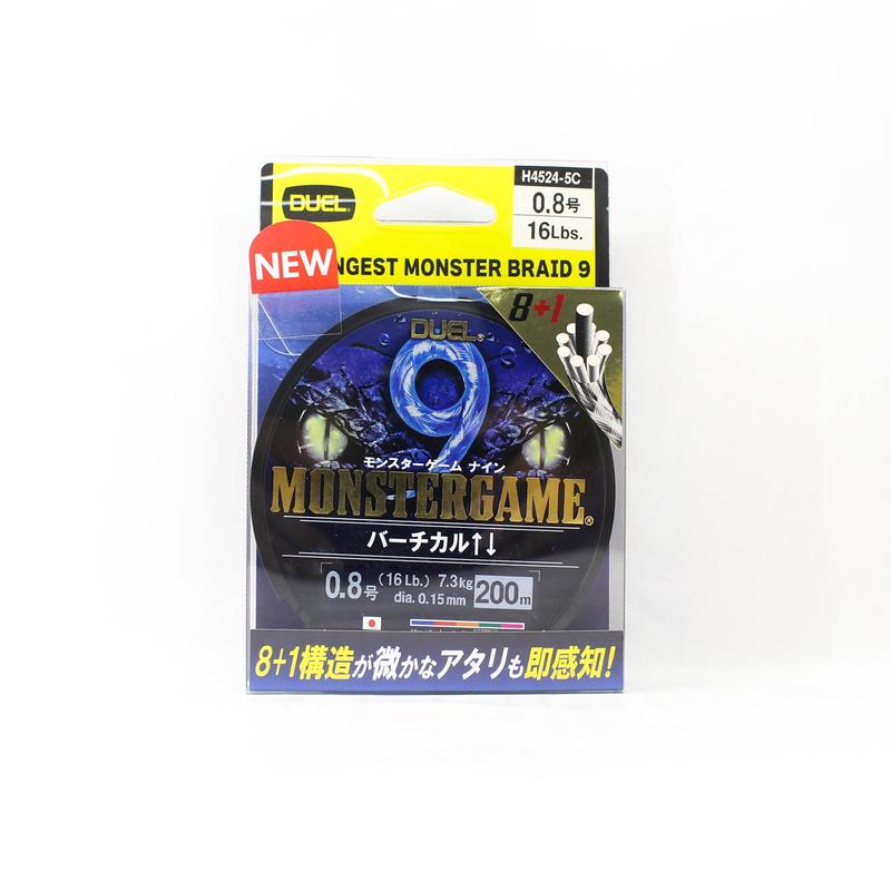 Yo Zuri Duel P.E Line Monster Game X9 Jigging Multi 200m P.E 0.8 (0370)