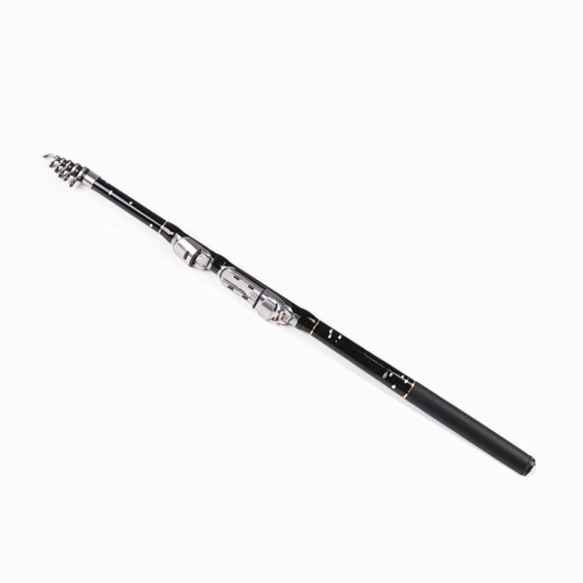 ZHANLANGWANG Carbon Throwing Pole Mini Short Rock Fishing Rod, Length: 3.6m