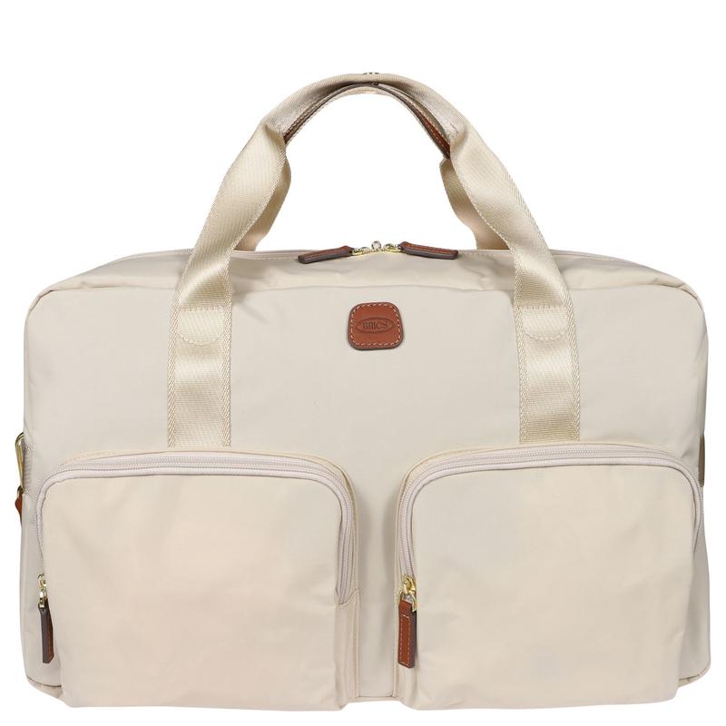 BRIC’S X-Travel Holdall Multipocket Duffel Bag – Small (Beige)