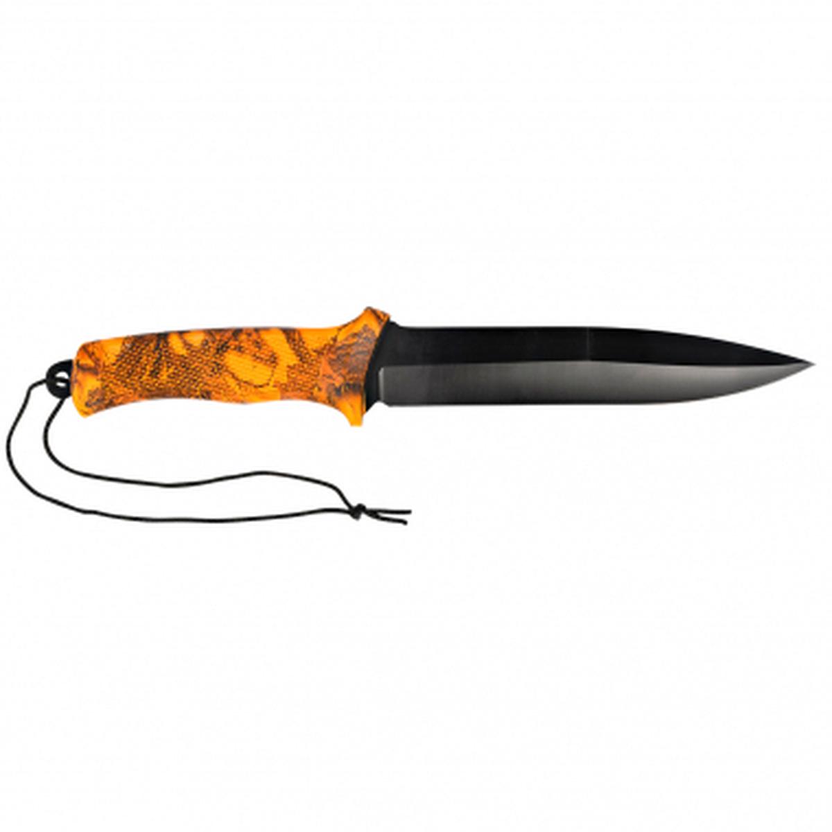 Dagger with rubber