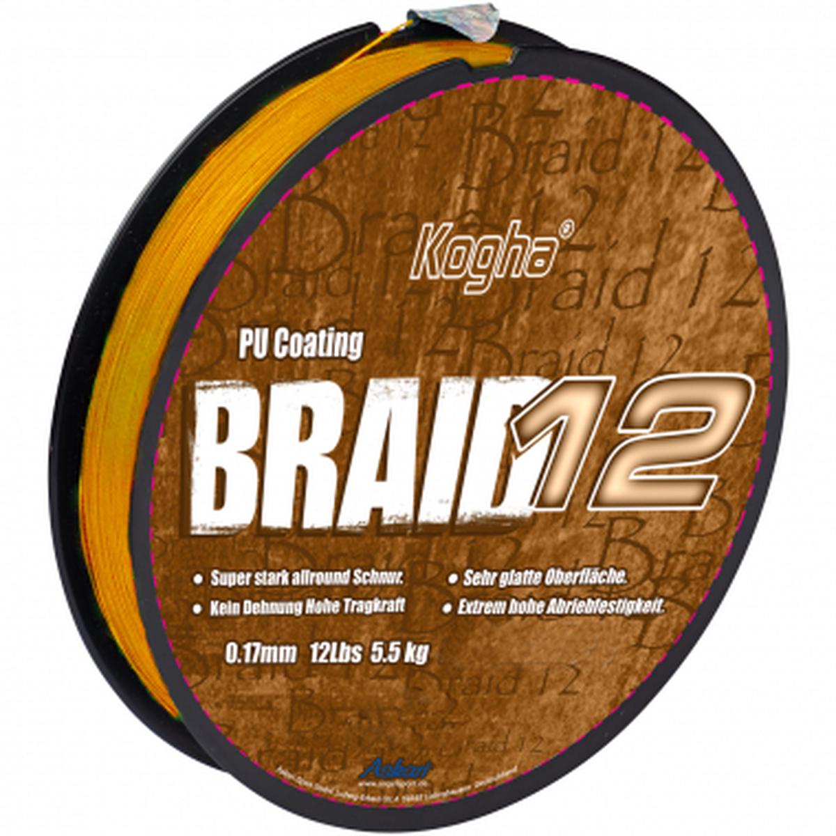 Fishing Line Braid 12 (yellow, 300 m)