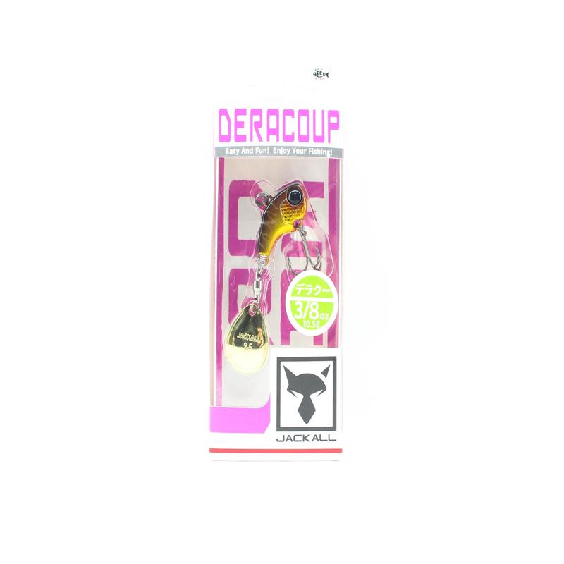 Jackall Deracoup 3/8 oz Spin Tail Sinking Lure Gold Black (1990)