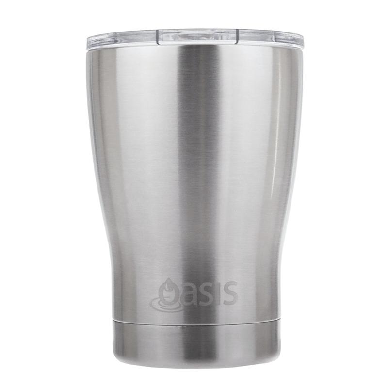 Oasis Stainless Steel Insulated Cup with Lid 340ML – Silver