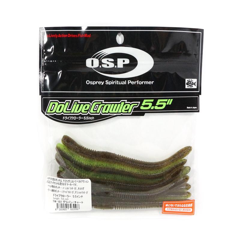 OSP Soft Lure Dolive Crawler 5.5 Inches W-107 (3098)