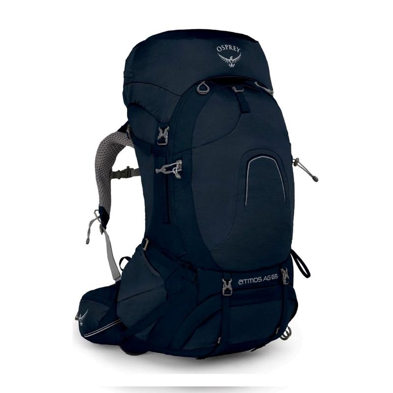 Osprey Atmos AG 65 Backpack with Raincover – Medium – Men’s Backpacking (Unity Blue)