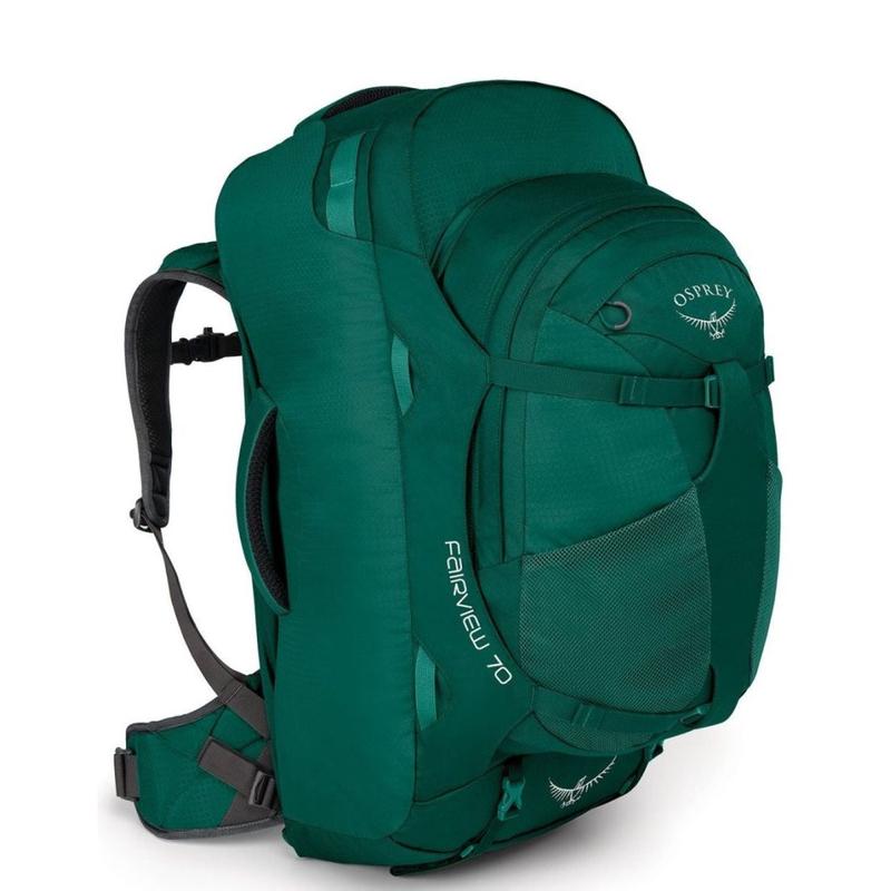 Osprey Fairview Travel Pack 70 Backpack – Small/Medium – Women’s Travel – Trekking (Rainforest Green)