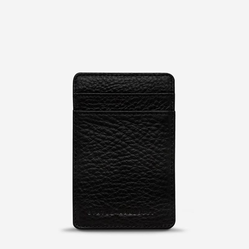 Status Anxiety Flip Leather Wallet – Black