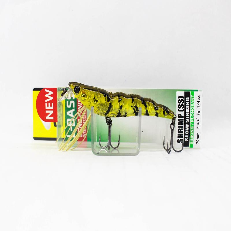 Yo Zuri Duel L Bass Shrimp 70SS Sinking Lure F1221-GSEB (8640)