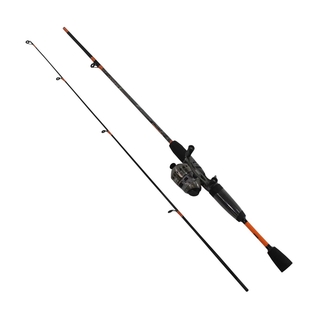 33 Camo 6′ 2pc Med Spincast Combo
