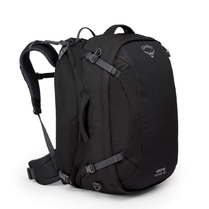 Osprey Ozone Duplex 65 Men’s Travel Pack Backpack – Men’s Ultralight Travel (Black)