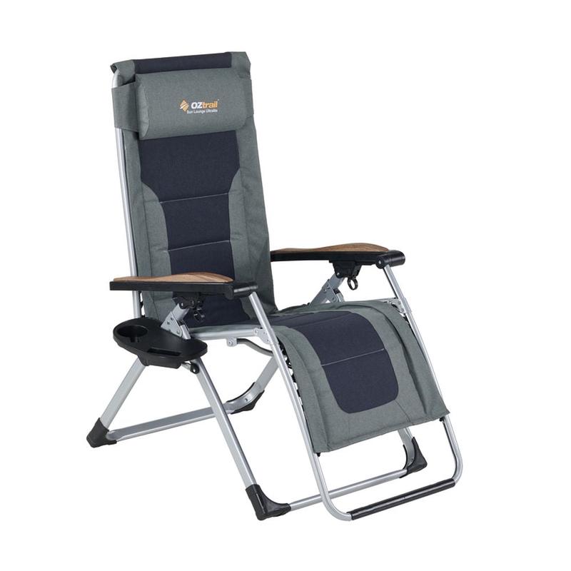 OZtrail Ultralite Sun Lounge Camp Chair – Navy