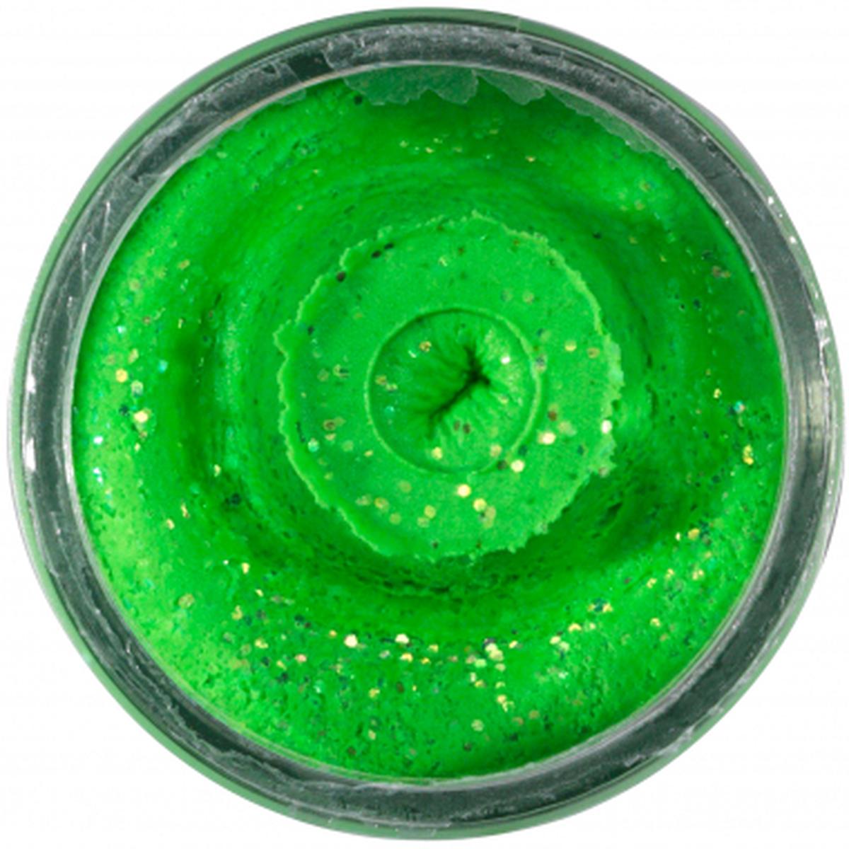 PowerBait Natural Glitter Trout Bait (Garlic Spring Green Glitter)