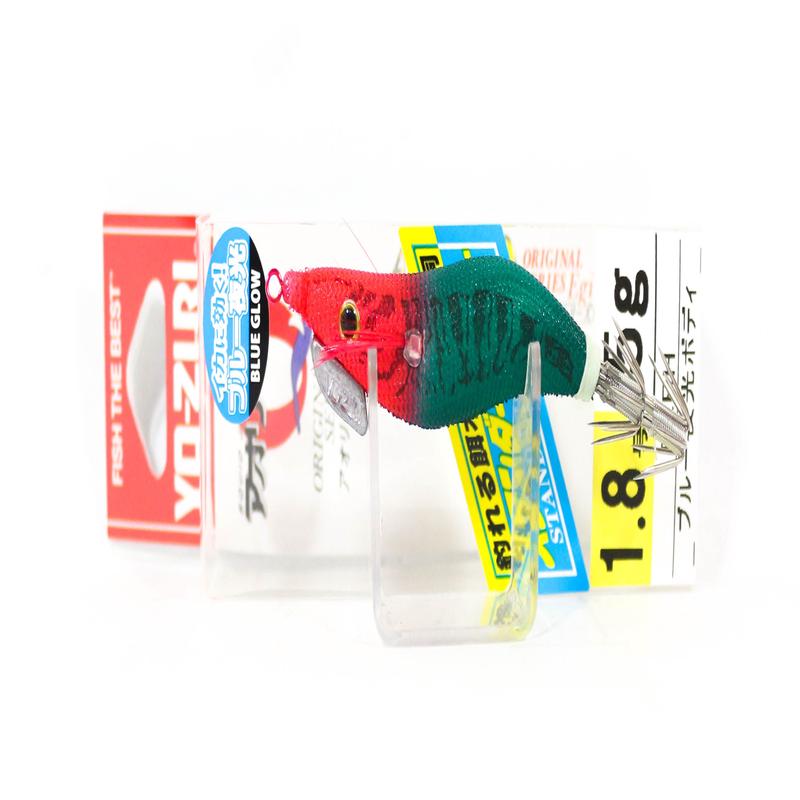 Yo Zuri Egi Aurie-Q Cloth Squid Jig Sinking Lure Size 1.8 A1348-BLRM (0740)