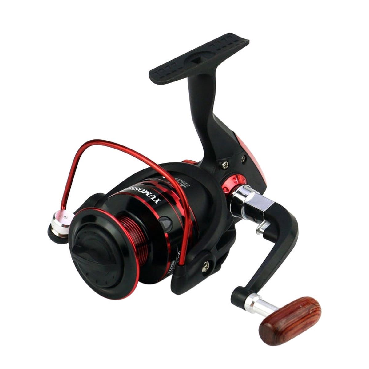 YUMOSHI JX5000 Wooden Handlebar Metal Head Fishing Reel Spinning Wheel