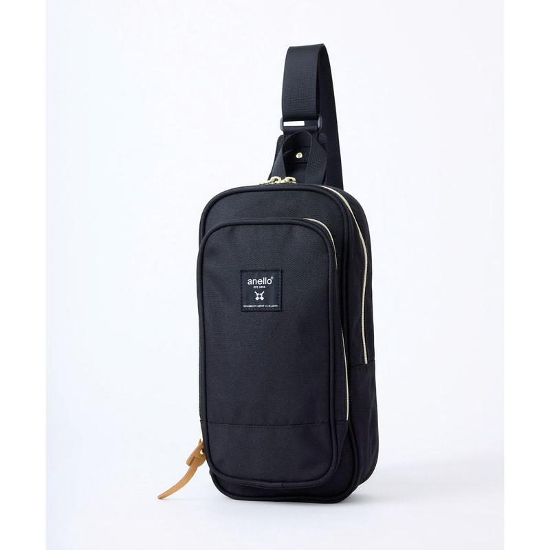 Anello Cross Bottle Cross Body Bag (Black)