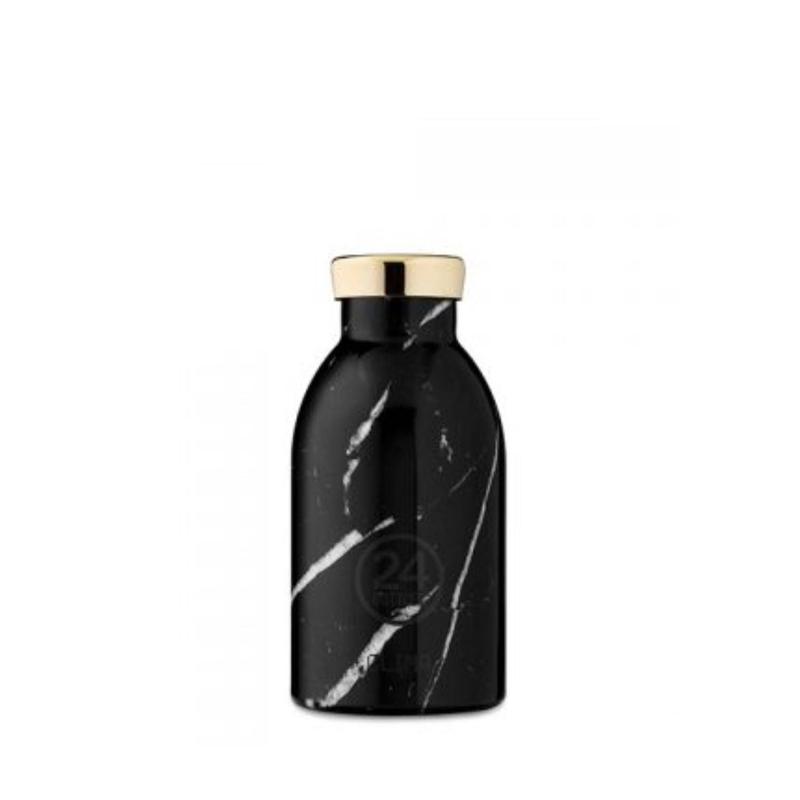 24 Bottles Clima 330ML Insulated Water Bottle - Black Marble