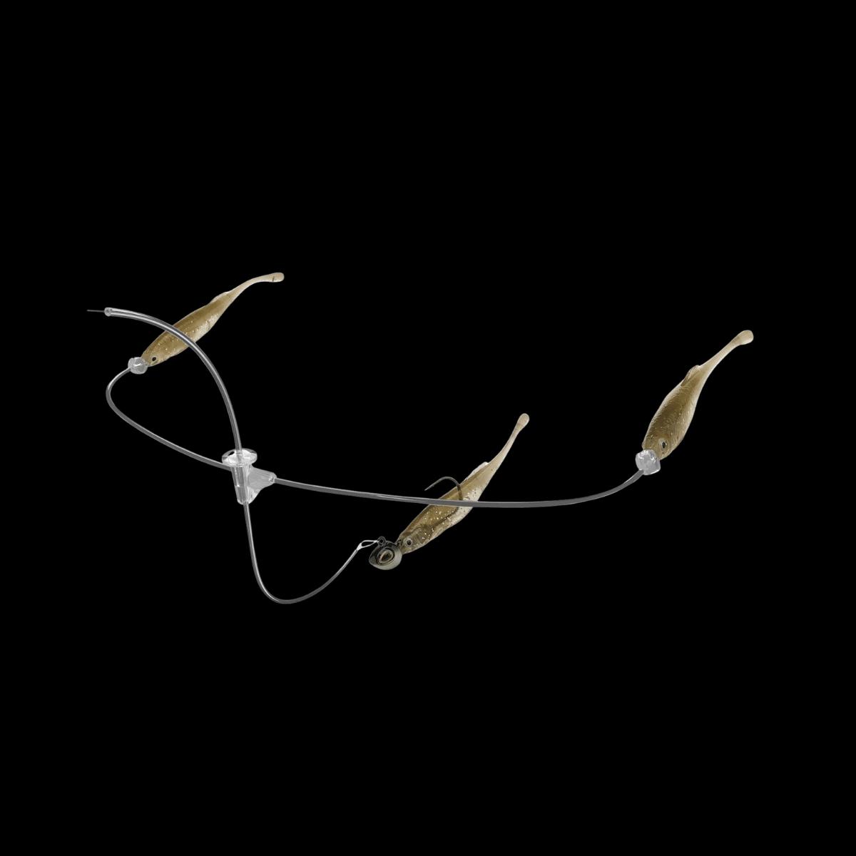 BERKLEY TRIPLE MINNOW RIG KIT 4IN - 4IN | TENNESSEE SHAD