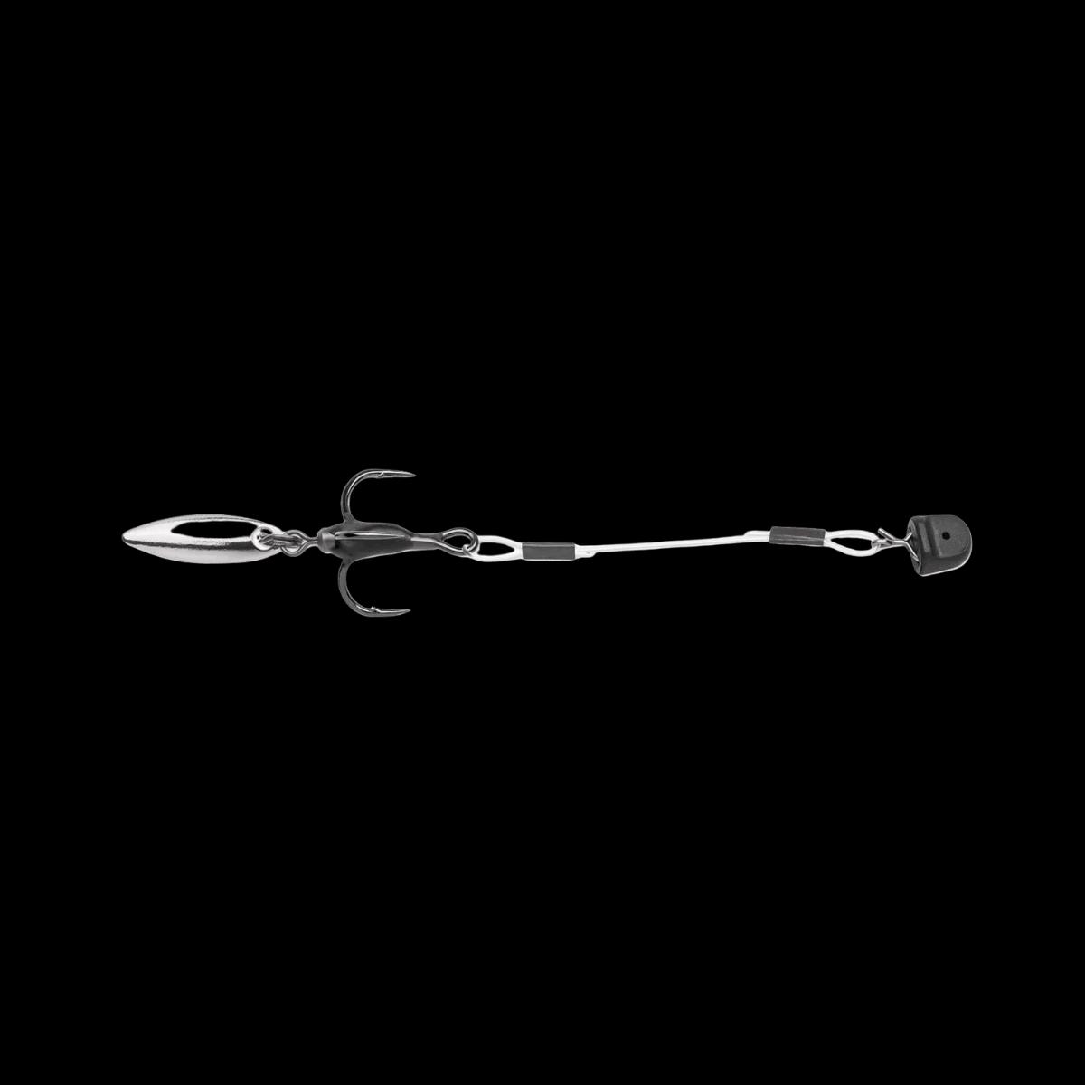 VMC BLADED HYBRID QUIK STRIKE HOOK - 2IN | BLACK NICKEL