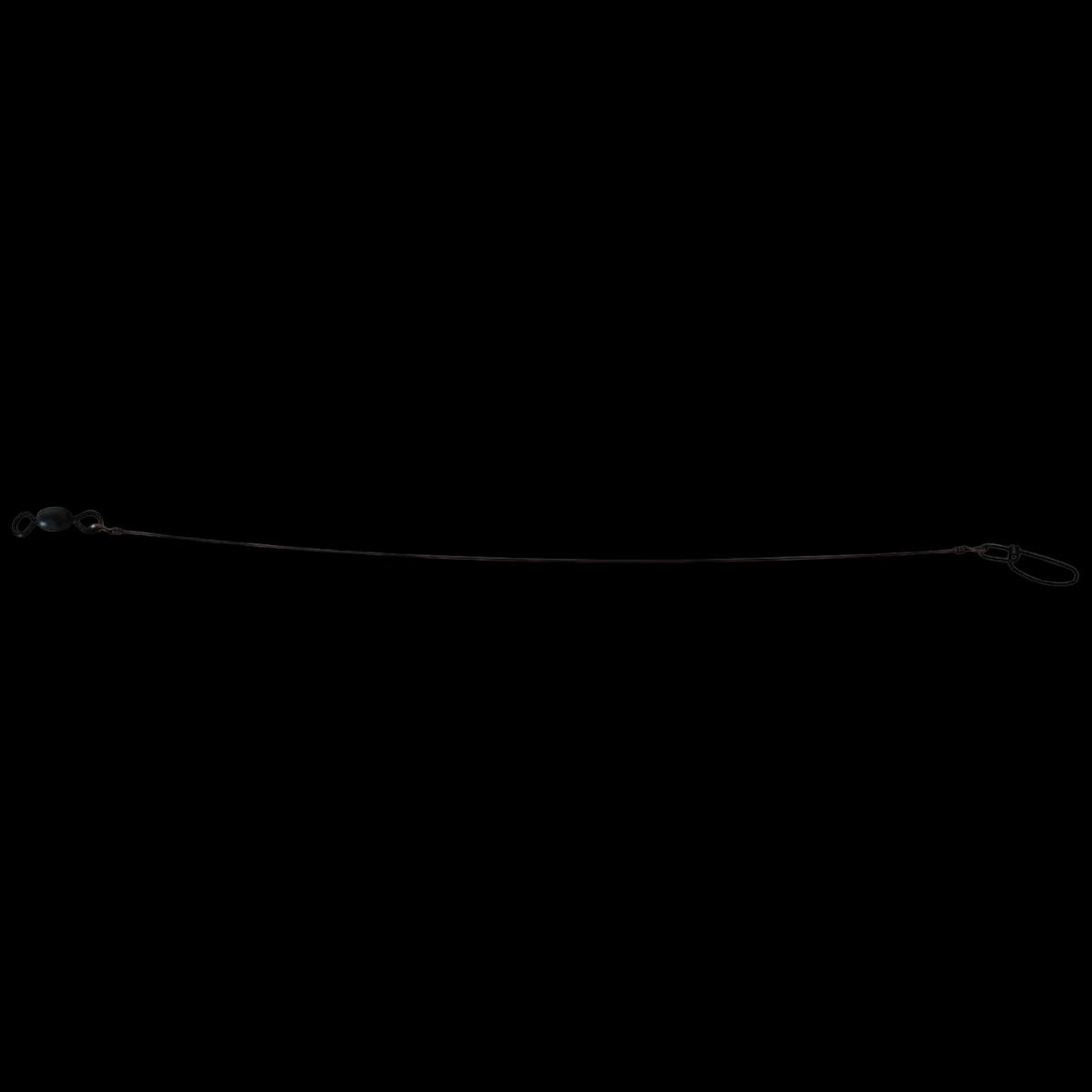 WINDELS MUSKIE LEADER 12 INCH 90 LBS BLACK