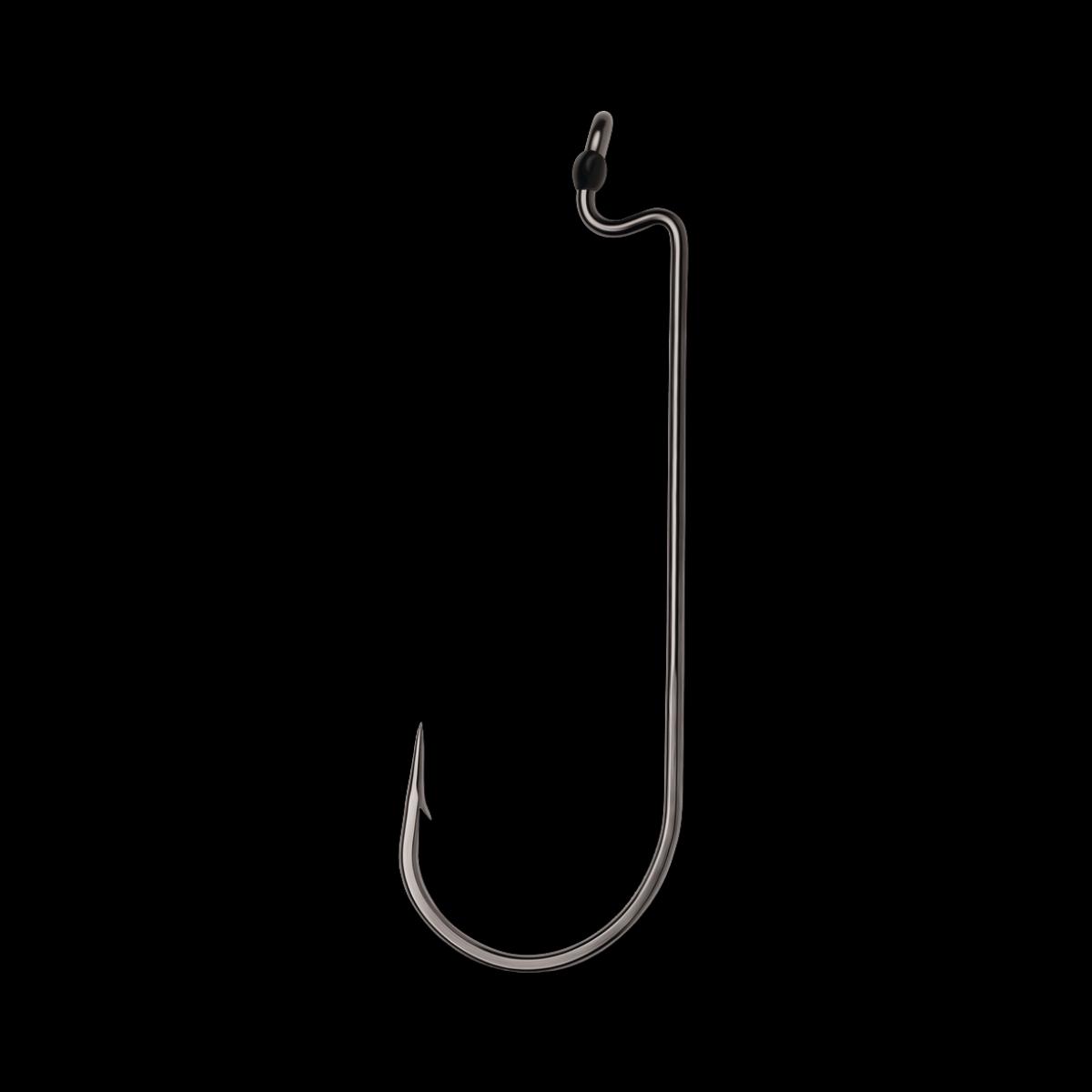 VMC WORM HOOK - #5/0 BLACK NICKEL