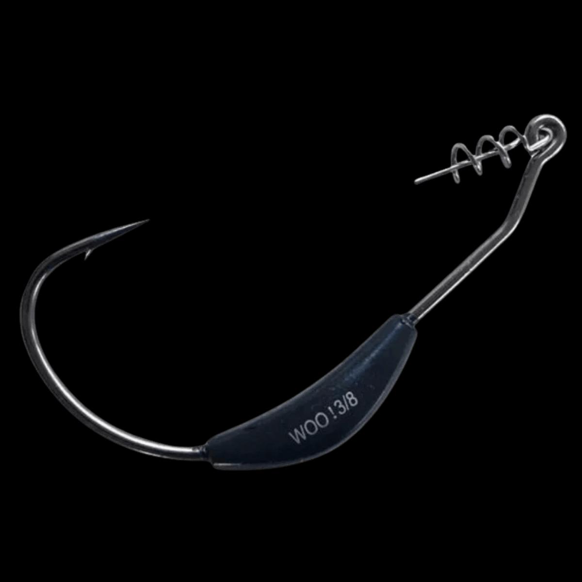 WOO! TUNGSTEN NEVER CHIP SWIMBAIT HOOKS 3/8OZ - MATTE BLACK