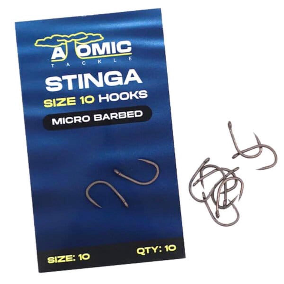 Atomic Tackle Stinga Hooks Barbed
