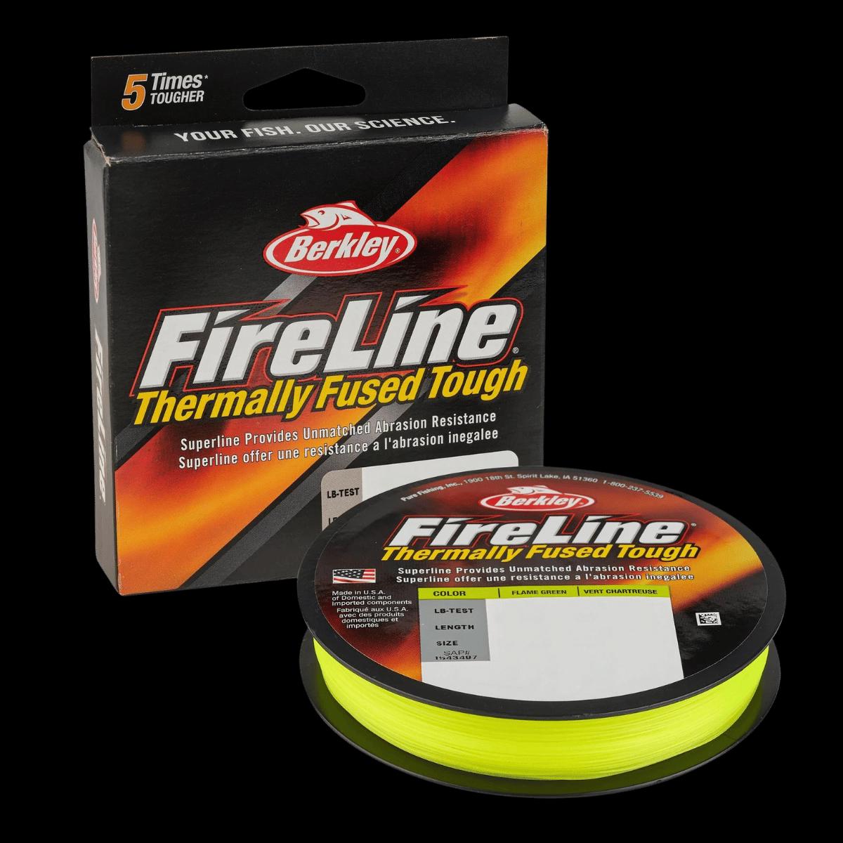 BERKLEY FIRELINE FILLER SPOOL 125YD - FLAME GRN | 17 LBS