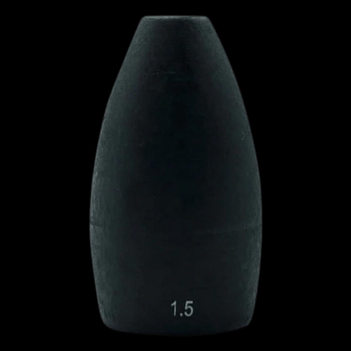 WOO! TUNGSTEN NEVER CHIP TUNGSTEN FLIPPING WEIGHTS 1.5OZ - MATTE BLACK