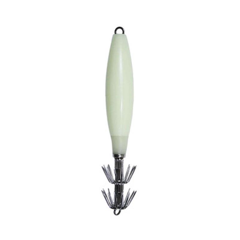 Ahi USA 7.5 Inch Jumbo Hard Body Luminous Glow Squid Jig - 2 Hook