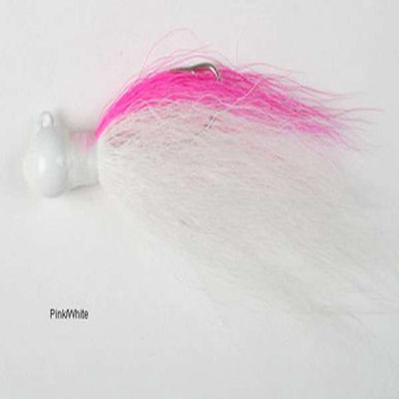 Andrus Lures BA2 Ball Jig Bucktail Pink/White