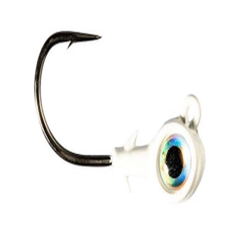 Z-Man Trout Eye X Jighead - 1/4oz - 3pk - Pearl/Pearl