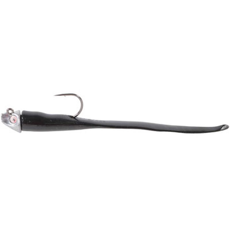 Al Gags EEL38 Whip-It Eel Lure 6in 01 Black