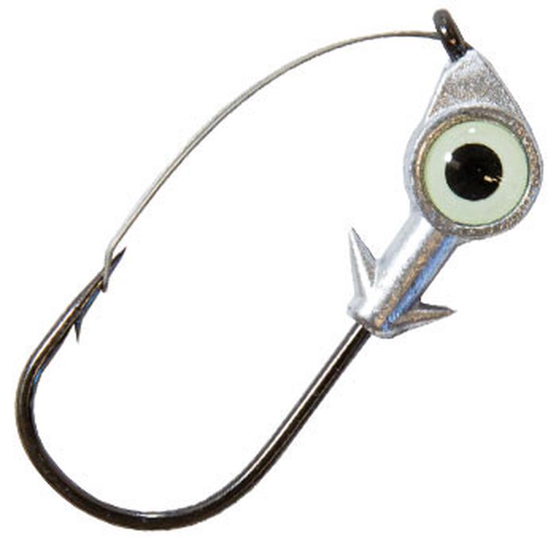 Z-Man Weedless Eye Jighead - 1/4oz - Glow