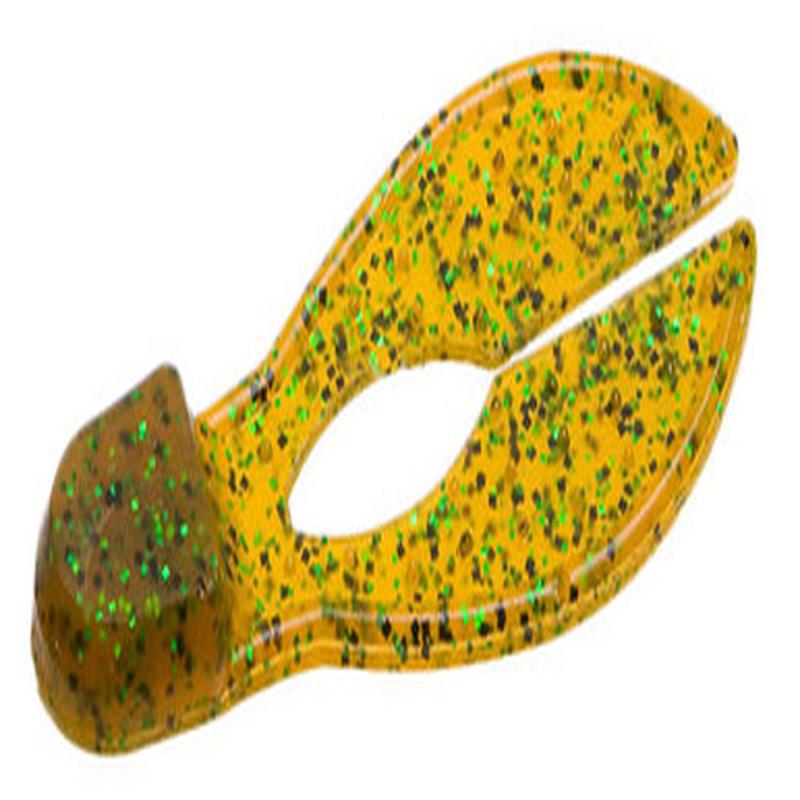 Zoom Super Chunk Bait 3-1/2in Rootbeer Pepper Green