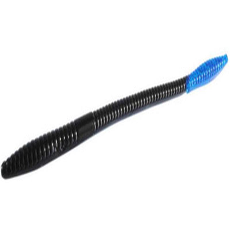 Zoom Trick Worm - 6-1/4in - Black/Blue