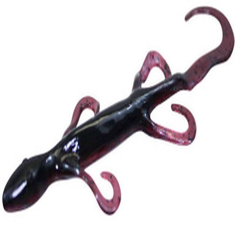 Zoom Lizard Bait - 6in - Red Shad Green Glitter