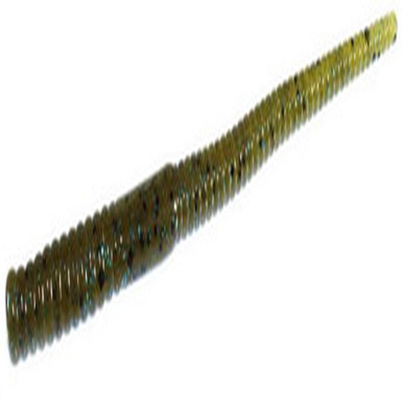 Zoom Shakey Head Worm - 5in - Green Pumpkin Blue